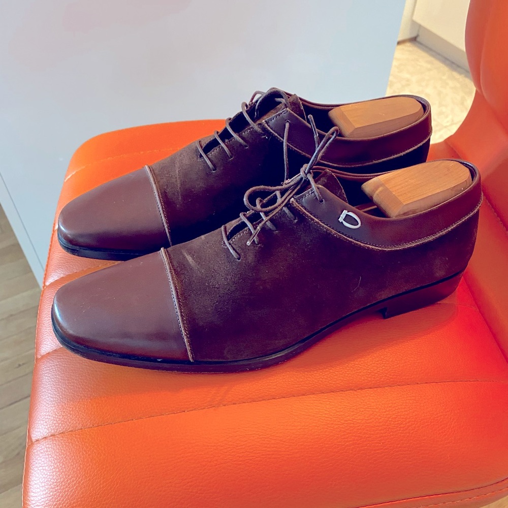 💫 Salvatore Ferragamo CapToe Suede/Calfskin 9.5💫